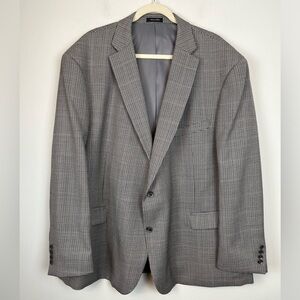 Jean Paul Germain Sport Coat LONDON Blazer Men’s 54R Gray Wool Houndstooth